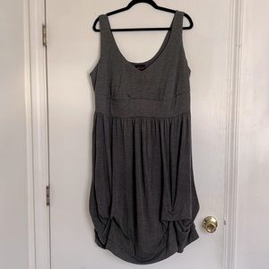 Torrid Gray Bustled Summer Dress (Size 2)